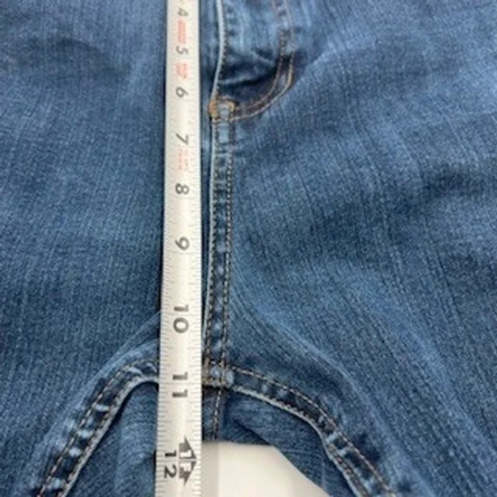 Seven7 Mens Straight Fit Jeans Blue Medium‎ Wash Stretch W38 L30